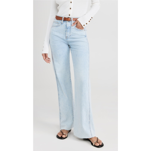 Veronica Beard Jean Taylor Wide Leg Jeans