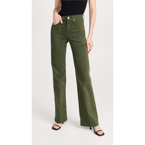 Veronica Beard Jean Crosbie Wide Leg with Patch Pockets Pants