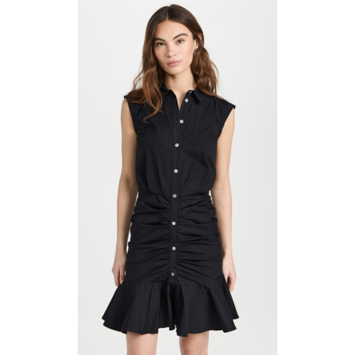 Veronica Beard Ruched Shirtdress