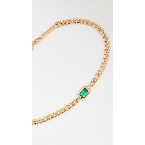 Zoe Chicco 14k Bezel Set Emerald Bracelet