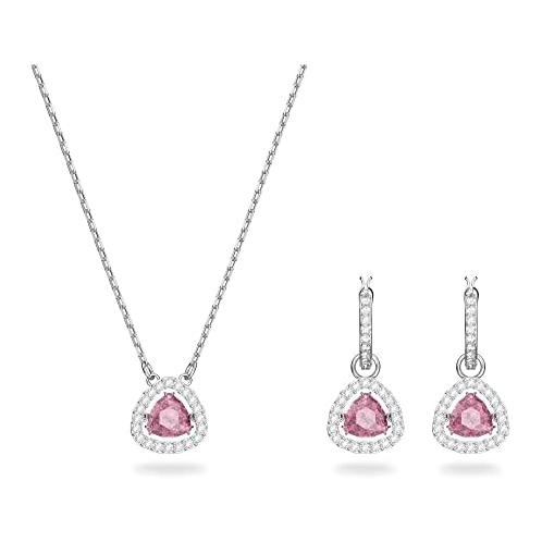 Swarovski Millenia Crystal Jewelry Set Collection, Pink and Rose-Gold Crystals