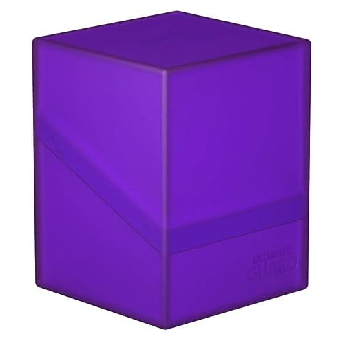 Ultimate Guard Boulder 100+, Deck Case for 100 Double-Sleeved TCG Cards, Amethyst, Secure & Durable Storage for Trading Card Games, Soft-Touch Finish
