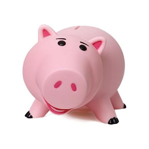 PHOCAS Hamm Piggy Bank Unbreakable Cute Pink Pig Money Bank Plastic Saving Coin Bank for Kids Christmas Birthday Gift