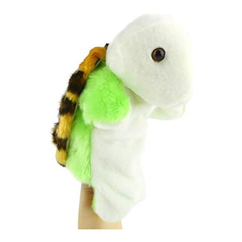 Andux Cute Plush Hand Puppet Soft Stuffed Animal Toy (SO-15 Light Green Tortoise)