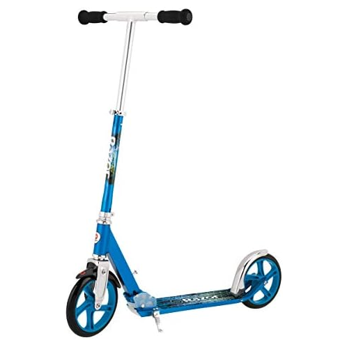 Razor A5 Lux Kick Scooter for Kids Ages 8+ - 8 Urethane Wheels, Anodized Finish Featuring Bold Colors and Graphics, for Riders up to 220 lbs
