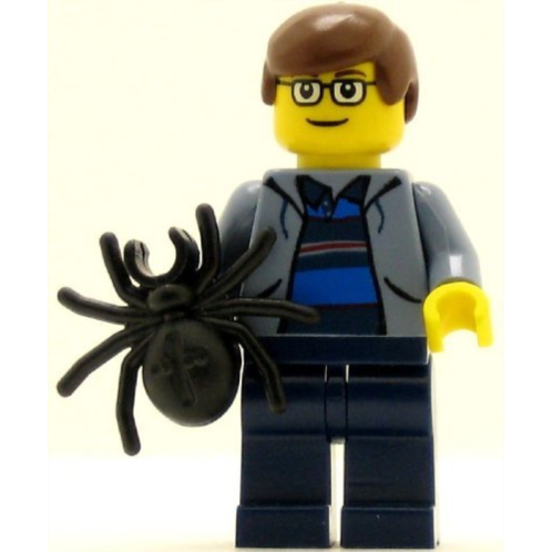 LEGO Spider-Man Minifig Peter Parker Sand Blue Jacket