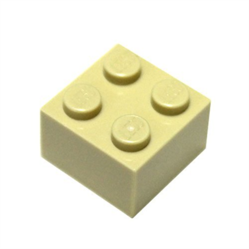 LEGO Parts and Pieces: 2x2 Tan (Brick Yellow) Brick x200