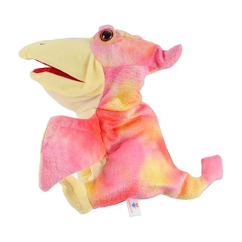 Gadpiparty Theater Head Kids Cosplay Children Birthday for Favor Gloves Hand Animal Puppets Toys Interactive Party Pterodactyl Imaginative Plush Play Funny Puppet Educational Toy