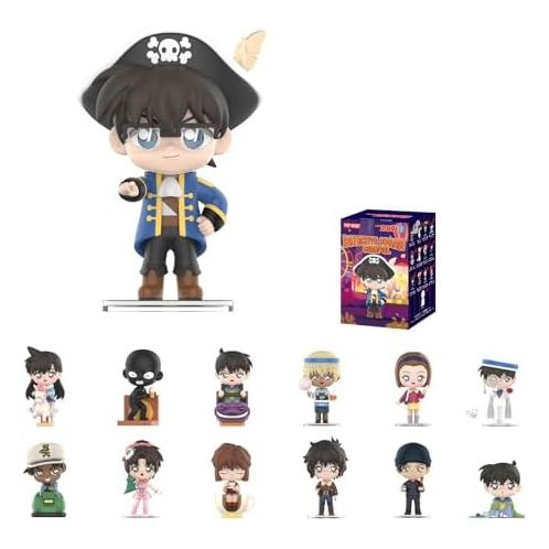 POP MART Detective Conan Case Closed Carnival Series Blind Box Figures, Random Design Mystery Toys for Modern Home Decor, Collectible Toy Set for Desk Accessories, Single Box