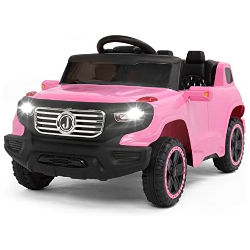 VALUE BOX Electric Remote Control Truck, Kids Toddler Ride On Cars 6V Battery Motorized Vehicles Childrens Best Toy Car Safe with 3 Speeds, Music, seat Belts, LED Lights and Realis