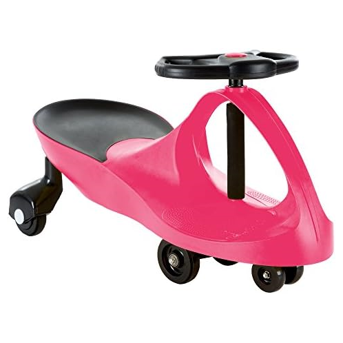 Lil   Rider Wiggle Car Ride On Toy  No Batteries, Gears or Pedals  Twist, Swivel, Go  Outdoor Ride Ons for Kids 3 Years and Up by Lil Rider (Hot Pink)