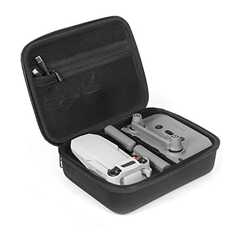 JSVER Carrying Case for DJI Mini 2 Hard Shell Storage Case for Mavic Mini 2/ Mini 2 SE Drone Remote Comtroller and Other Accessories, with Propeller Protectors and Control Stick Co