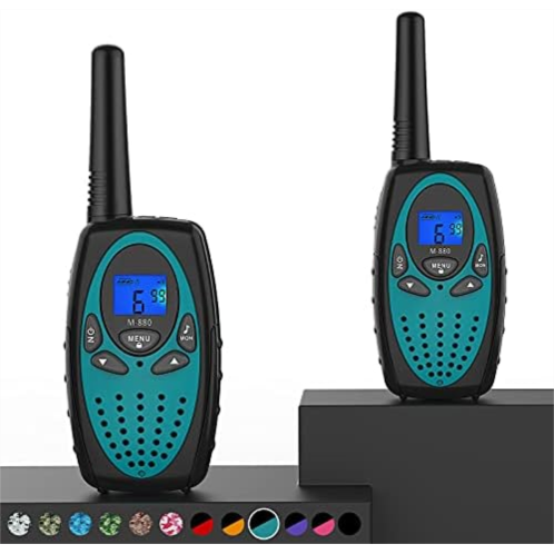 Topsung M880 Walkie Talkies for Adults (Blue 2 Pack)