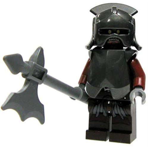 LEGO Lord of The Rings Minifigure: URUK-HAI with Armour Helmet and Axe