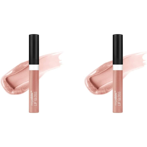 wet n wild Lip Gloss MegaSlicks, Light Pink Sun Glaze High Glossy Lip Makeup (Pack of 2)