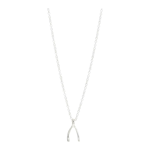 Dogeared Modern Make A Wish with Teeny Wishbone Necklace