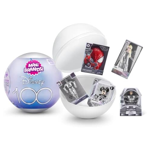 Mini Brands Disney 100 Platinum Capsule by ZURU Limited Edition with Platinum Minis, Celebrate Disney 100