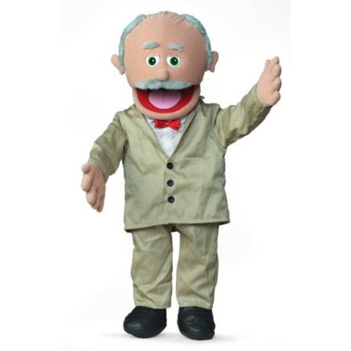 Silly Puppets 30 Pops, Hispanic Grandfather, Professional Performance Puppet with Removable Legs, Full or Half Body