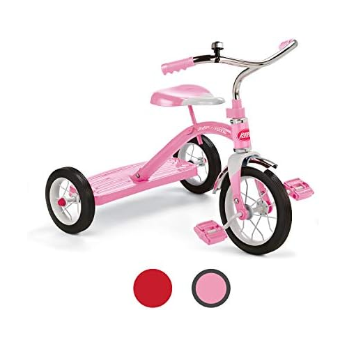 Radio Flyer Classic Pink 10 Tricycle, Toddler Trike, Tricycle for Toddlers Age 2-5, Toddler Bike, Large