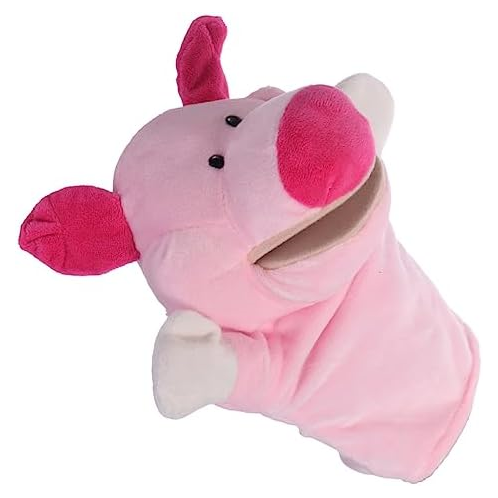 Amosfun Kids Hand Puppets Puppet Theater Pig Hand Puppets Stuffed Animals for Kids Animal Hand Puppet Story time Puppet Baby Finger Puppets Finger Puppets for Baby Toddler Doll Mov