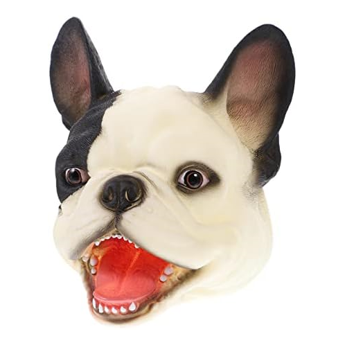 Totority 2pcs Hand Puppet Dog Glove Puppet Plush Dreadfuls Dog Head Puppet Trick or Treat Rubber Hand Dog Puppet Theater Puppet Role Play Toys for Kids Puppy Vinyl Child White Fill