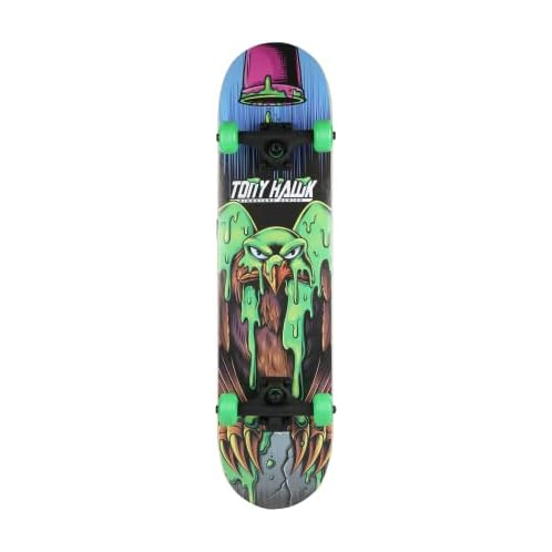 Voyager Tony Hawk 31 Skateboard - Signature Series Skateboard with Pro Trucks, Full Grip Tape, 9-Ply Maple Deck, Ideal for All Experience Levels