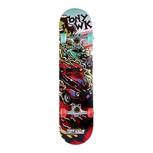 Voyager Tony Hawk 31 Skateboard - Signature Series 3 Skateboard with Pro Trucks, Full Grip Tape, 9-Ply Maple Deck, Ideal for All Experience Levels