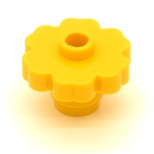 Lego Building Accessories Bright Yellow Flower, Bulk - 25 Pieces per Package