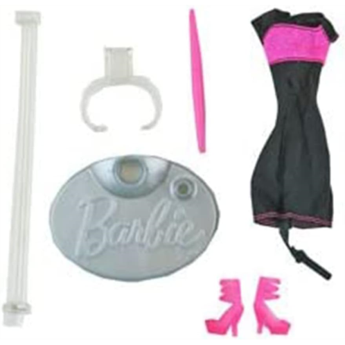Mattel Replacement Parts for Barbie Digital Dress Doll - Y8178 ~ Replacement Parts ~ Includes Dress, Shoes, Pink Stylus and 3 Pieces Doll Stand