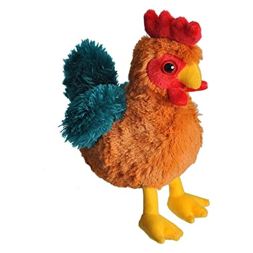 Wild Republic Rooster Plush, Stuffed Animal, Plush Toy, Gifts for Kids, HugEms 7 inches