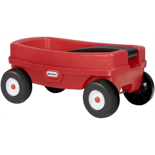 Little Tikes Lil Wagon - Red And Black, Indoor and Outdoor Play, Easy Assembly, Made Of Tough Plastic Inside and Out, Handle Folds For Easy Storage Kids 18