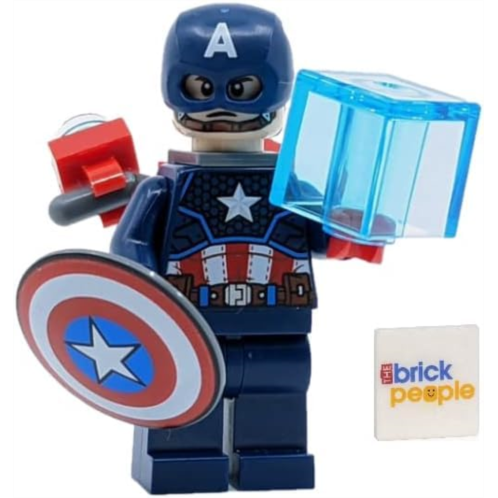 LEGO Superheroes: Captain America Minifig with Jetpack, Tesseract, Mjolnir and Blue Cape