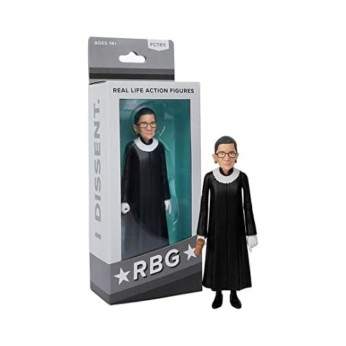 FCTRY Ruth Bader Ginsburg Political Action Figure - RBG Collectible, Novelty Figurine 2024 - RBJ Bobblehead-Inspired Gifts & Souvenirs - Funny Gag Gift Toy - Desk Accessories for H