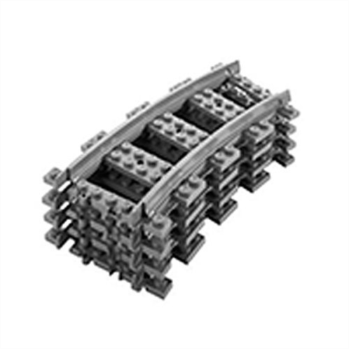 LEGO 4 x Curve RC Train Track Pieces 7499 8867 7938 7939 60051 60052 City LEGO