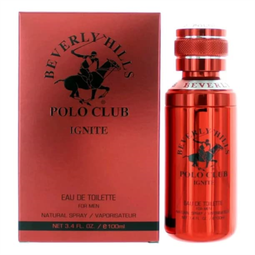 Beverly Hills Polo Club IGNITE Eau De Toilette for Men - Spray 3.4 fl oz (100 ml) (Packaging May Vary)