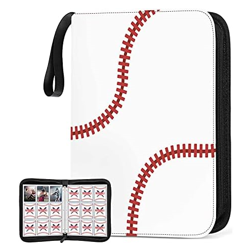 Kitoyz 900 Pockets Baseball Card Sleeves Binder for Trading Card, Baseball Card Sleeves Card Holder Album Protectors Set Fit for Football Card, Baseball Card, Sport Card