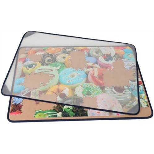 Tektalk Jigsaw Puzzle Board Portable Puzzle Mat for Puzzle Storage Puzzle Saver, Non-Slip Surface (Up to 1500 Pieces, with Dustproof Cover)