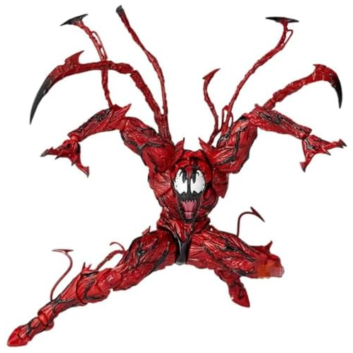 QUUUY Carnage Action Figure, 6.3-Inches Collectible Figures Carnage Action Figurine Red Venom Statue Toy Action Figures Anime Toy Decoration Ornaments Gift (A)
