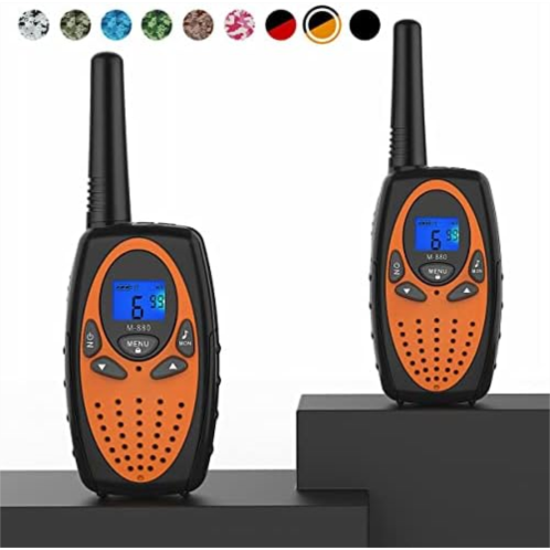 Two Way Radios for Adults, Topsung M880 FRS Walkie Talkie Long Range with VOX Belt Clip/Hands Free Walki Talki with Noise Cancelling for Women Kids Camping Hiking Cruise Ship (Oran