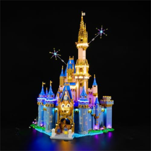 DALDED LED Lighting Kit for Lego 2023 Disney Castle 43222, LED Light Compatible with Lego 43222 Building Block Models (Not Include Lego Set)