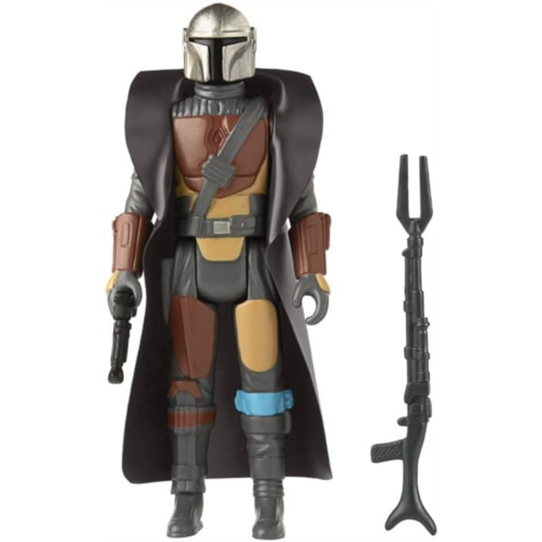 STAR WARS Retro Collection The Mandalorian Toy 3.75-Inch-Scale Collectible Action Figure with Accessories, Toys for Kids Ages 4 and Up
