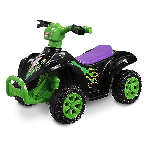 Voyager Monster Jam 6V ATV Quad for Kids - Powerful and Safe Ride-On Toy with Rechargeable Battery - Forward and Reverse Driving - Max Weight Capacity of 55 LBS - Ages 2-3 Years