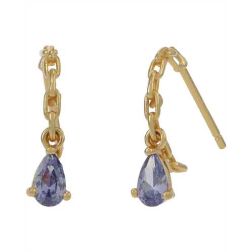 Argento Vivo Pearl Chain Hoop Earrings