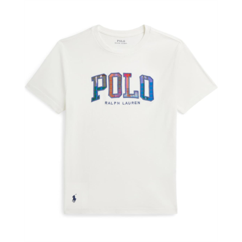 Polo Ralph Lauren Kids Madras-Logo Cotton Jersey Tee (Big Kid)