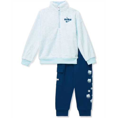 Nike Kids Track Pack Sherpa 1/2 Zip Set (Little Kids)