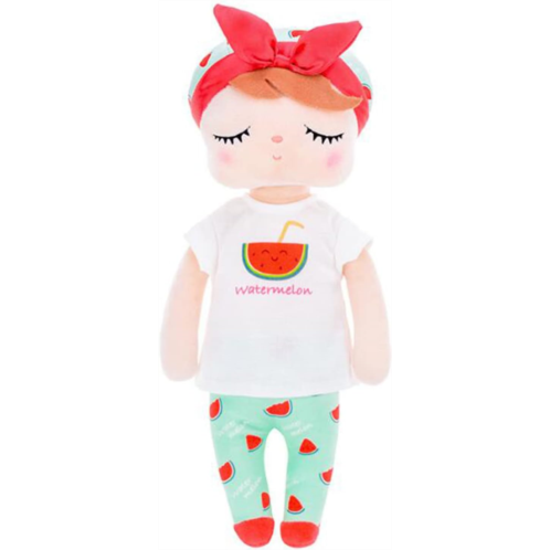 HYL World Me Too Stuffed Toys Angela Plush Fruit Girls Doll for Baby Kids 13.3 Inches,Watermelon