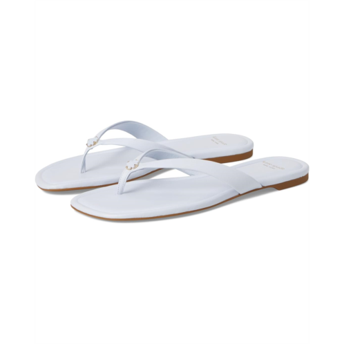 Womens Kate Spade New York Spade Flower Smooth Leather Flip Flop