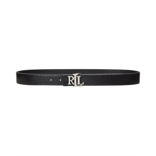 POLO RALPH LAUREN Logo Reversible Lizard-Embossed Belt