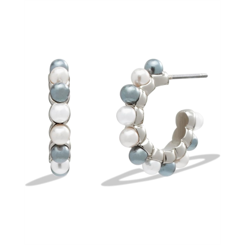 COACH Mixed Pearl Huggie Earrings