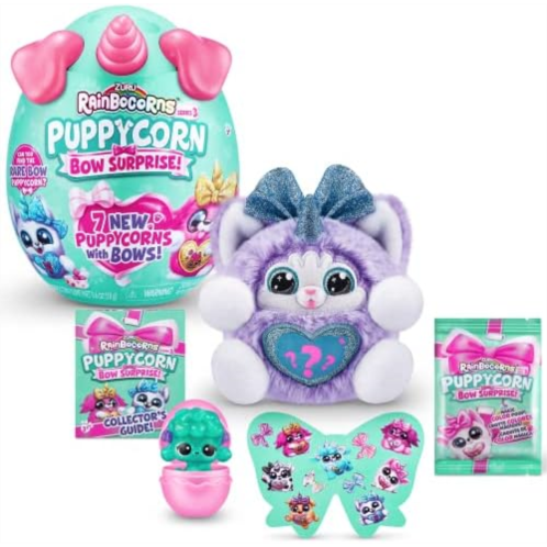 Rainbocorns Puppycorn Surprise Series 3 (Husky) by ZURU, Collectible Plush Stuffed Animal, Surprise Egg, Sticker Pack, Slime, Dog Plush, Ages 3+ for Girls, Children